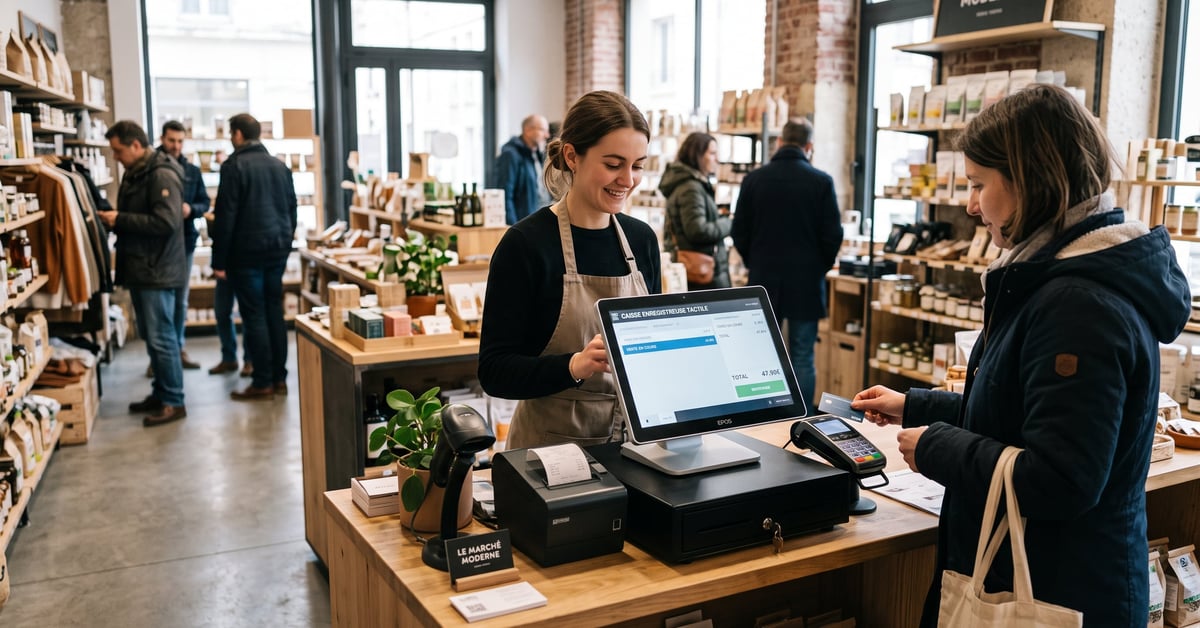 Caisse tactile pour shop : choisir le bon système d’encaissement